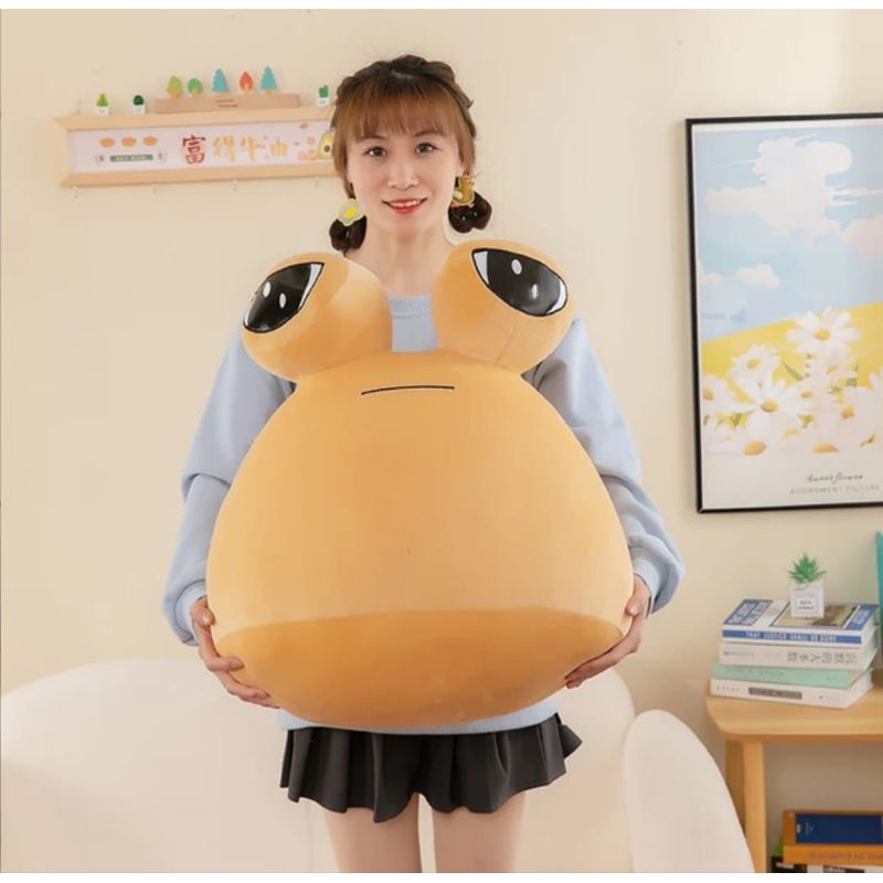 Saya KATUN Pou ยักษ์คนต่างด้าวจัมโบ้ของเล่นตุ๊กตา Kawaii สัตว์เลี้ยงของฉันตุ๊กตาอะนิเมะโซฟานุ่มผ้าฝ้ายนอนหมอนเด็กของขวัญวันเกิด