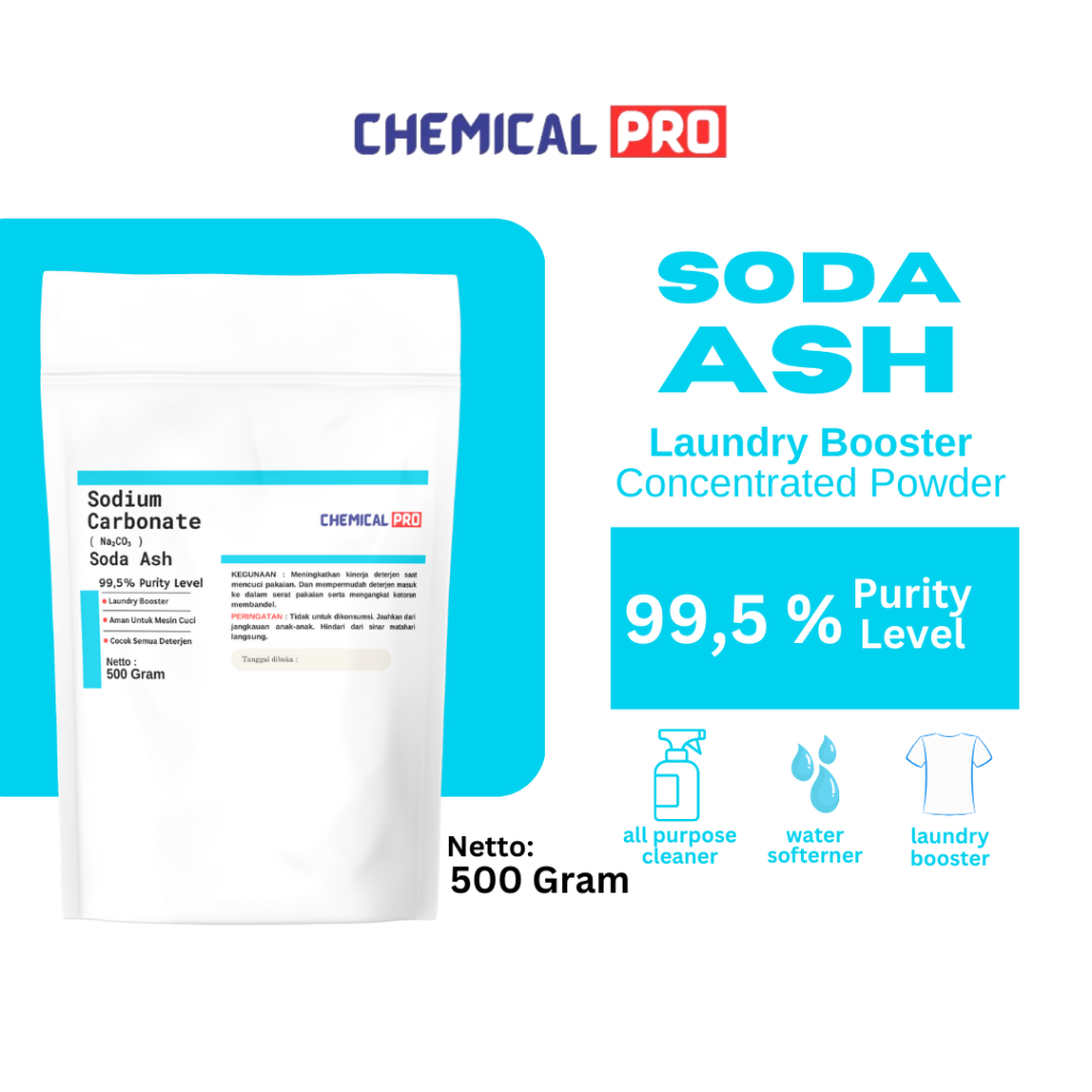Soda Ash Dense - Laundry Booster / Washing Soda Cleaner และเครื่องฟอกอากาศ / Sodium Carbonate / Soda