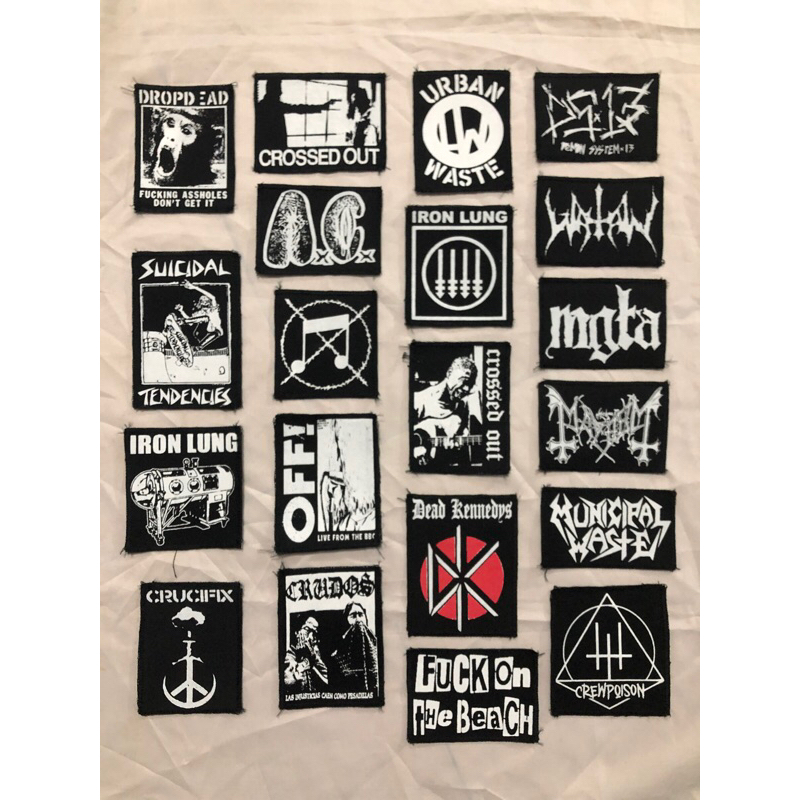 Powerviolanc blackmetal punk patch สัญลักษณ์