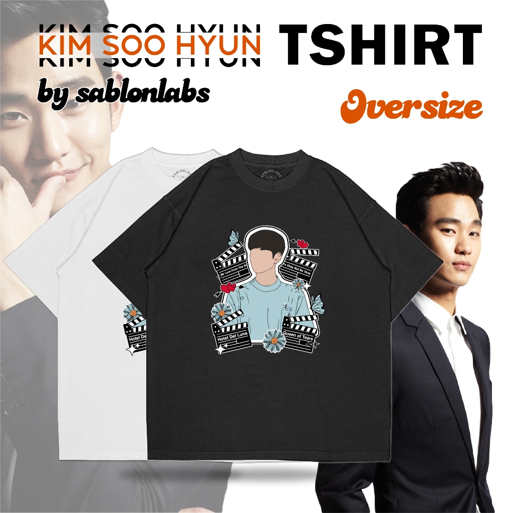 KIM SOO HYUN EYES บน YOU ASIA TOUR 2024 OVERSIZE ผู้ชายและผู้หญิงพรีเมี่ยม
