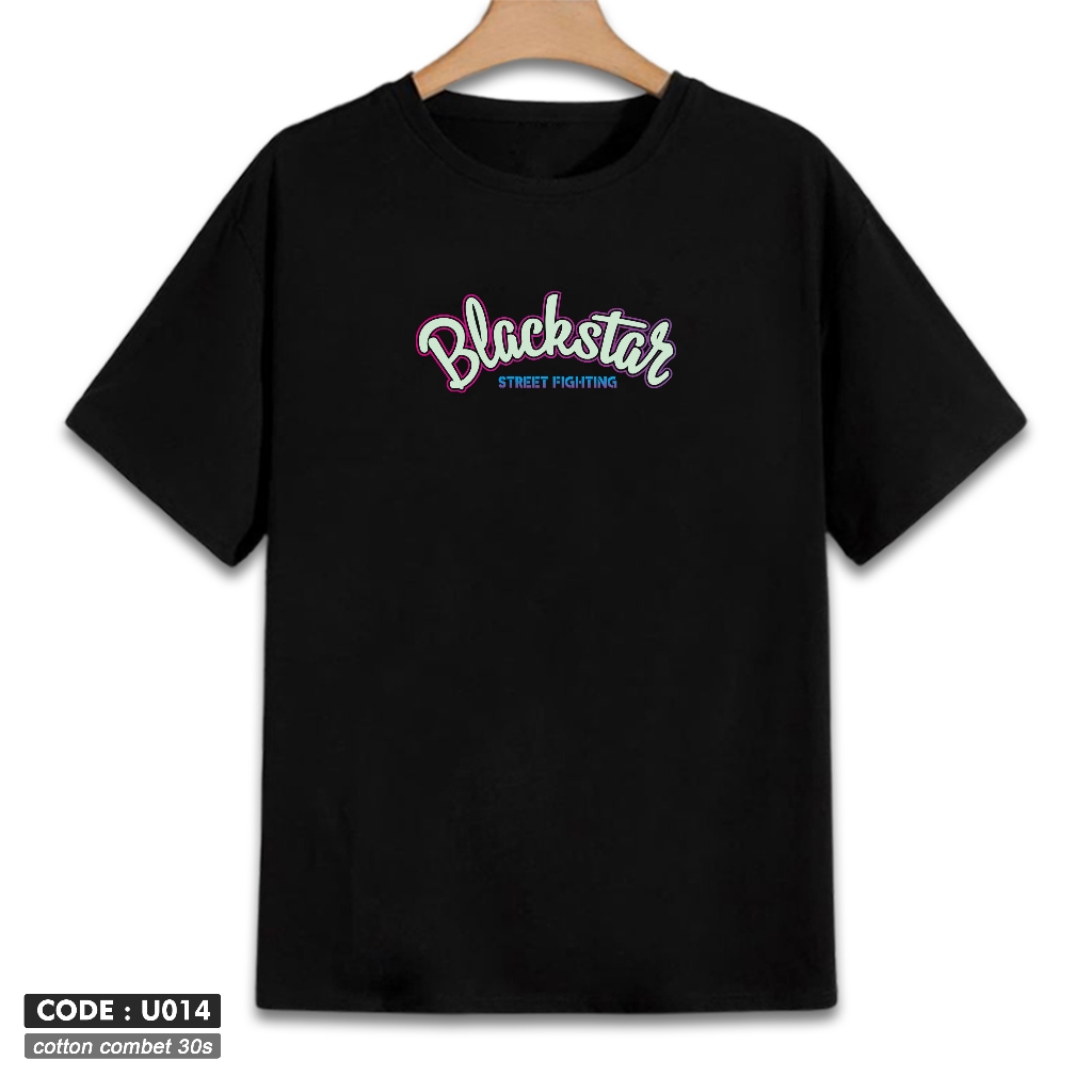 Hitam Blackstar Clothing Company เสื้อยืด Blackstar Logo U014