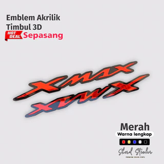 XMAX อะคริลิค Emblem นูน 3D yamaha XMAX โลโก้คู่นูนขวาและซ้าย