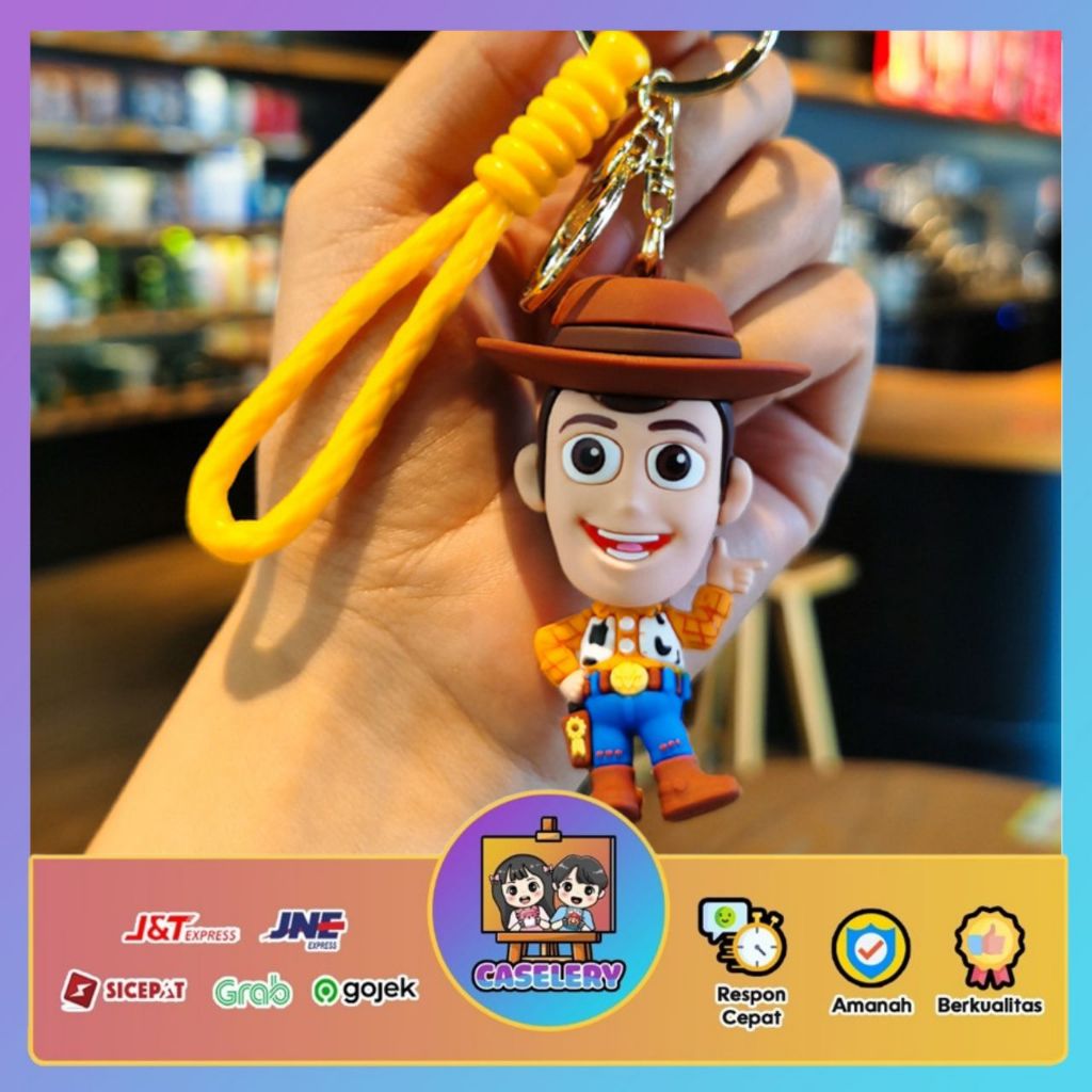 GUNGAN พวงกุญแจตัวละคร Premium Woody พวงกุญแจใหม่
