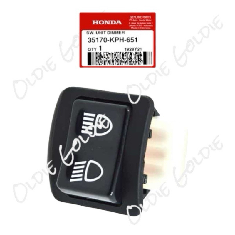 TOMBOL 35170-KPH-651 ปุ่มหรี่ไฟ Supra X 125 Old Batman Fit New Revo 100