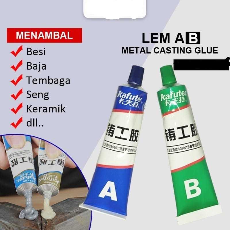 <^ SJA > AB EPOXY GLUE ANTI-LEAK IRON PATCH - A+B HEAT RESISTANT EPOXY GLUE 20GR CONTENDTS / ANTI-LE