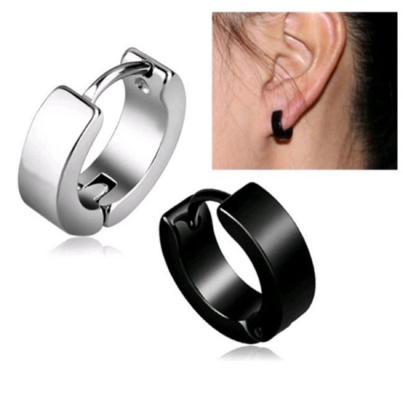 ผู้ชาย TITANIUM EARRINGS KOREAN TITANIUM TINDIK EARRINGS ราคาต่อ 1 SEED