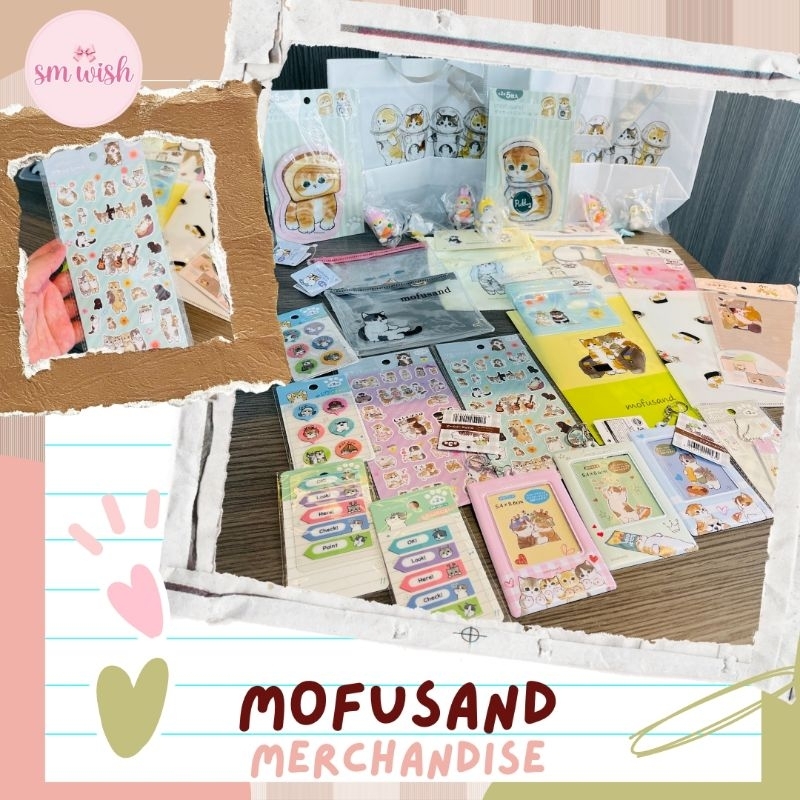 Mofusand Sticker Keychain Card Holder Ziploc Bag Case สินค้าเดิม
