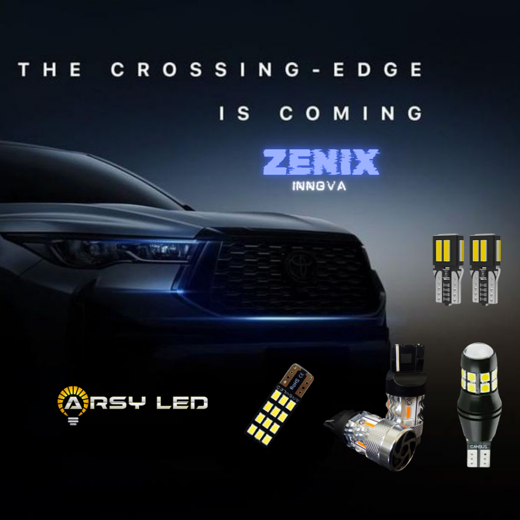 ARSYLED Innova Zenix ไฟ LED แพ็คเกจห้องโดยสารไฟเลี้ยวแผ่นห้องโดยสารเพดานย้อนกลับ