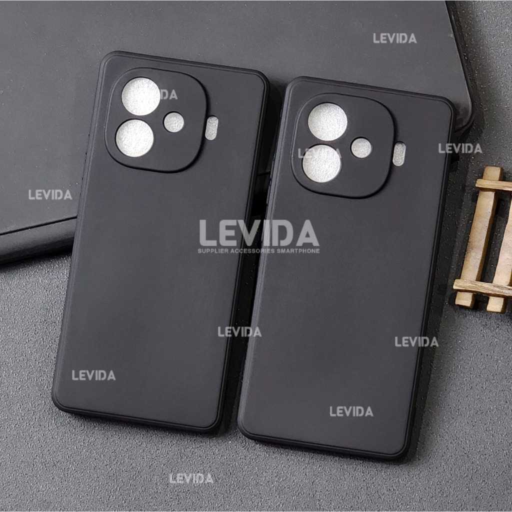 Iqoo Z9 5G Softcase Macaron Square Black / Case Square Black Edge Case Iqoo Z9 5G