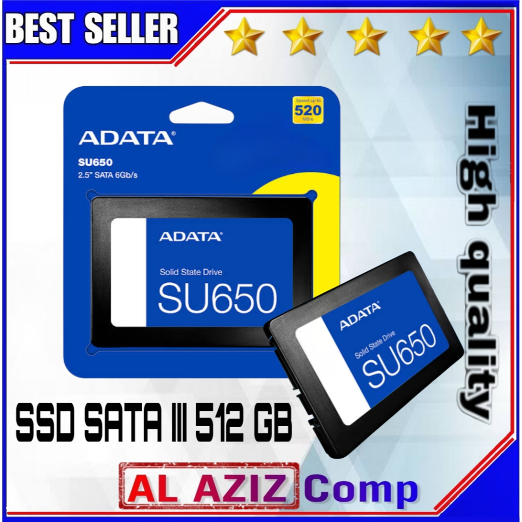 Ssd SATA III ADATA 256GB SU650 อย่างเป็นทางการ