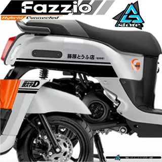 STRIPING INITIAL D/STRIPING FAZIO/PZ.421/สติ๊กเกอร์ญี่ปุ่น/MOTORCYCLE STRIPING/SIMPLE FAZIO สติ๊กเกอร์/EMMLEM