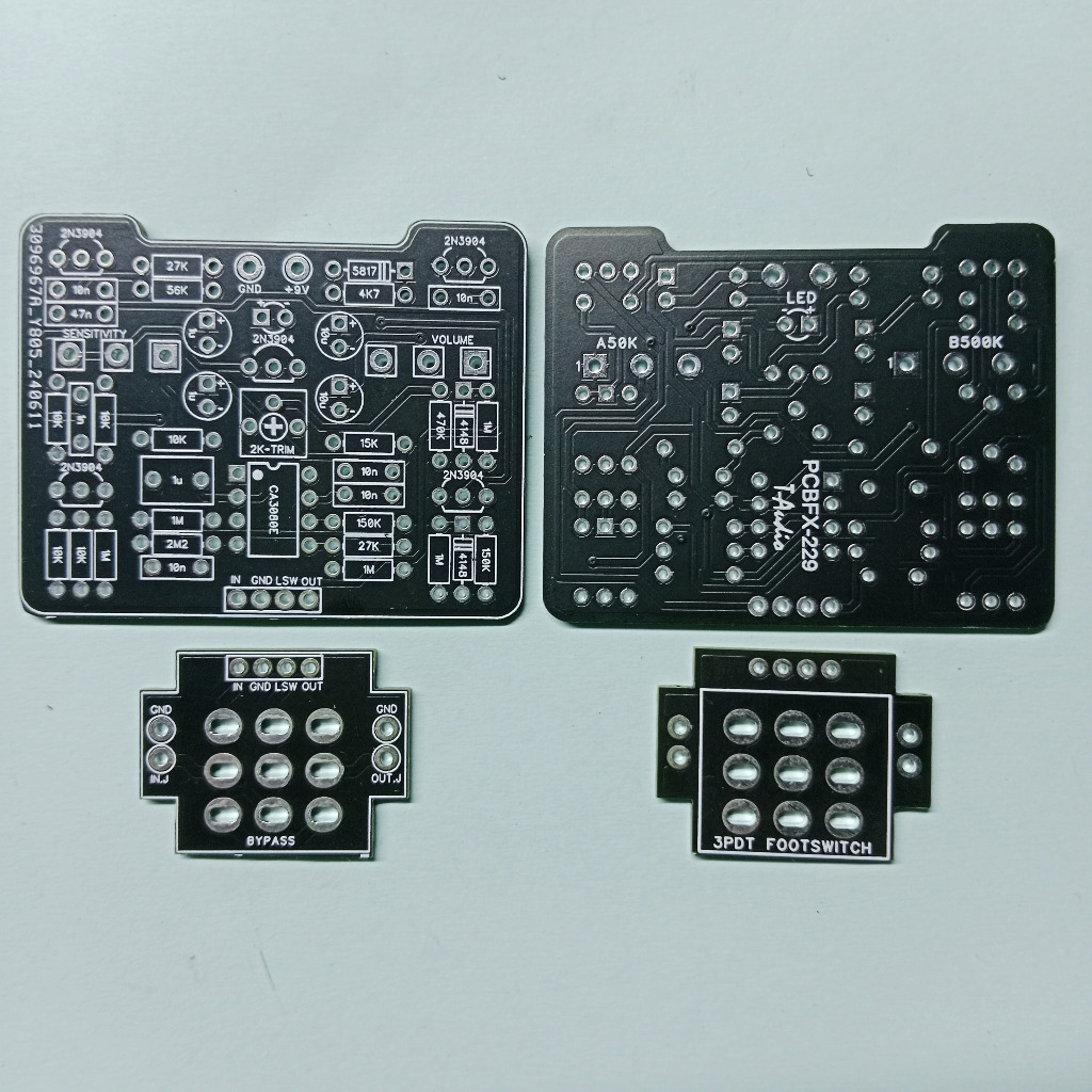 T-Audio PCBFX-229 จาก MXR Dyna Comp คอมเพรสเซอร์กีตาร์เหยียบ DIY PCB CA3080E