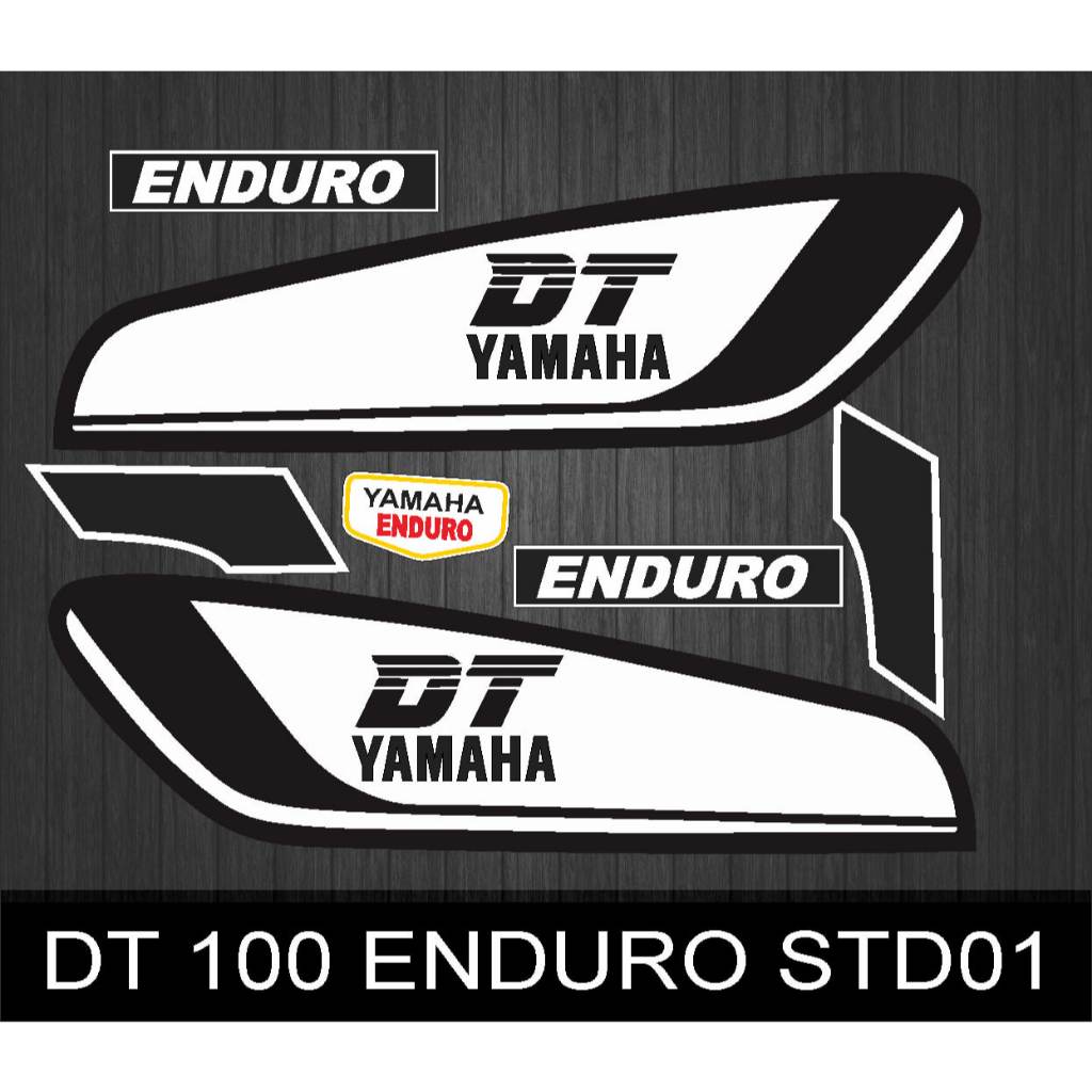 Yamaha DT100 ENDURO STD001 STRIPING LIST สติ๊กเกอร์