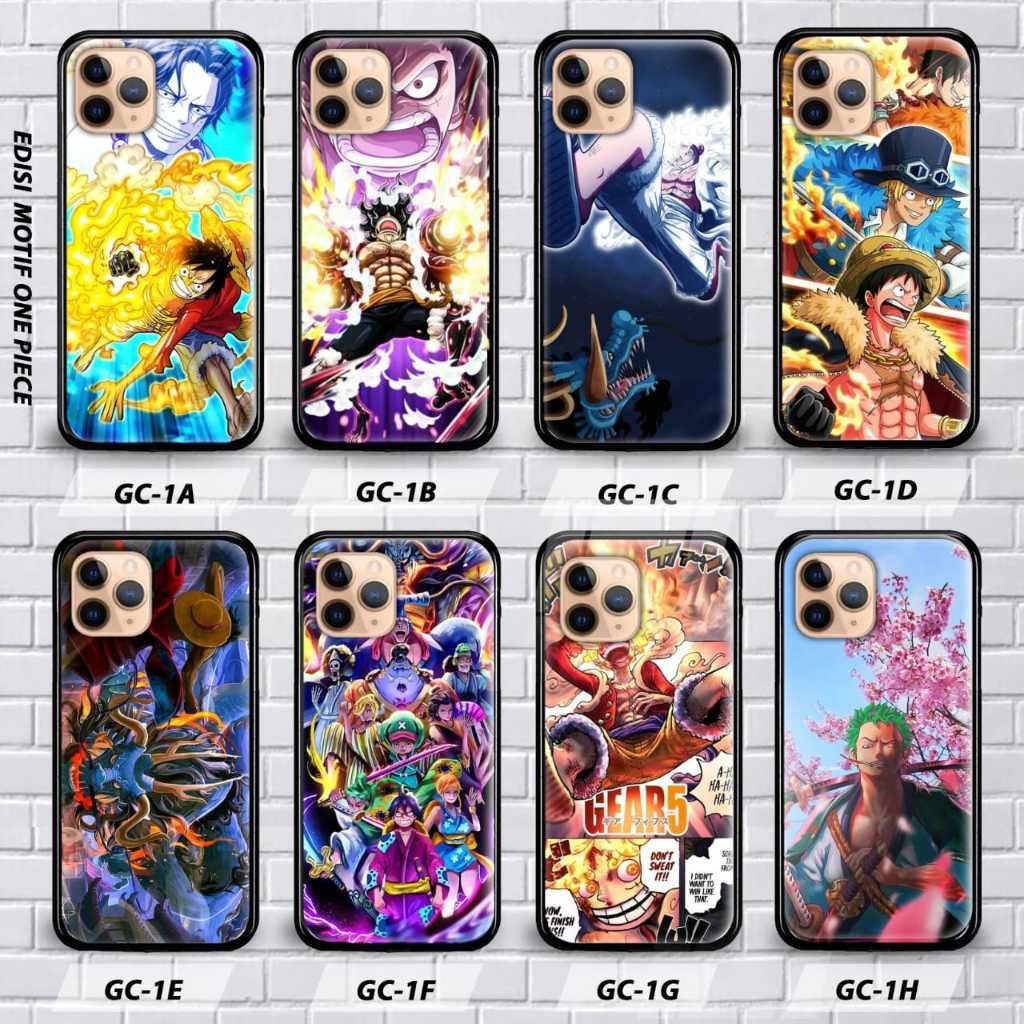 ซิลิโคน + เคสกระจก One piece Zoro Gear 5 GC-1 เคส Vivo Y53S Vivo Y53 Vivo Y71 Vivo Y81 Vivo Y91 Vivo