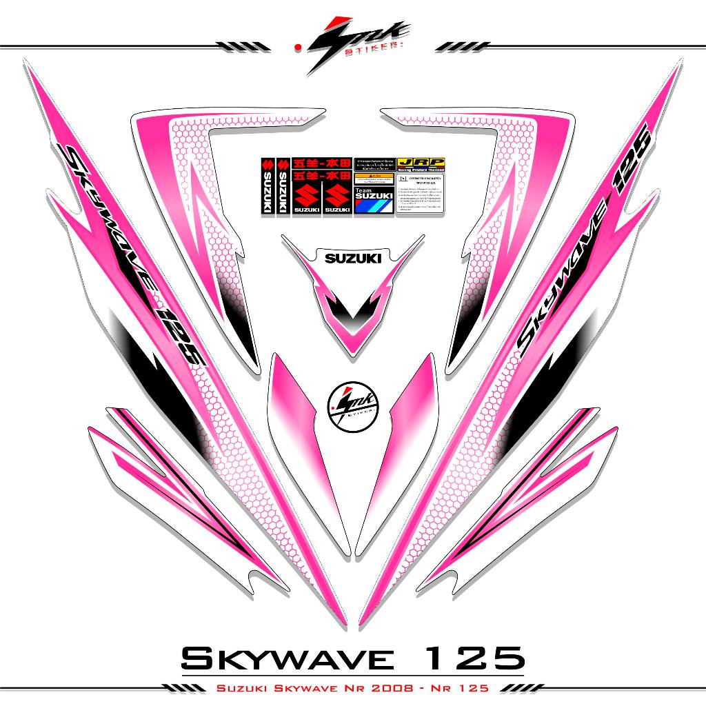 Suzuki Skywave 125 2008 2009 Striping List of Skywave Nr125 สติ๊กเกอร์ Suzuki Skywave Ink 5 สติ๊กเกอ