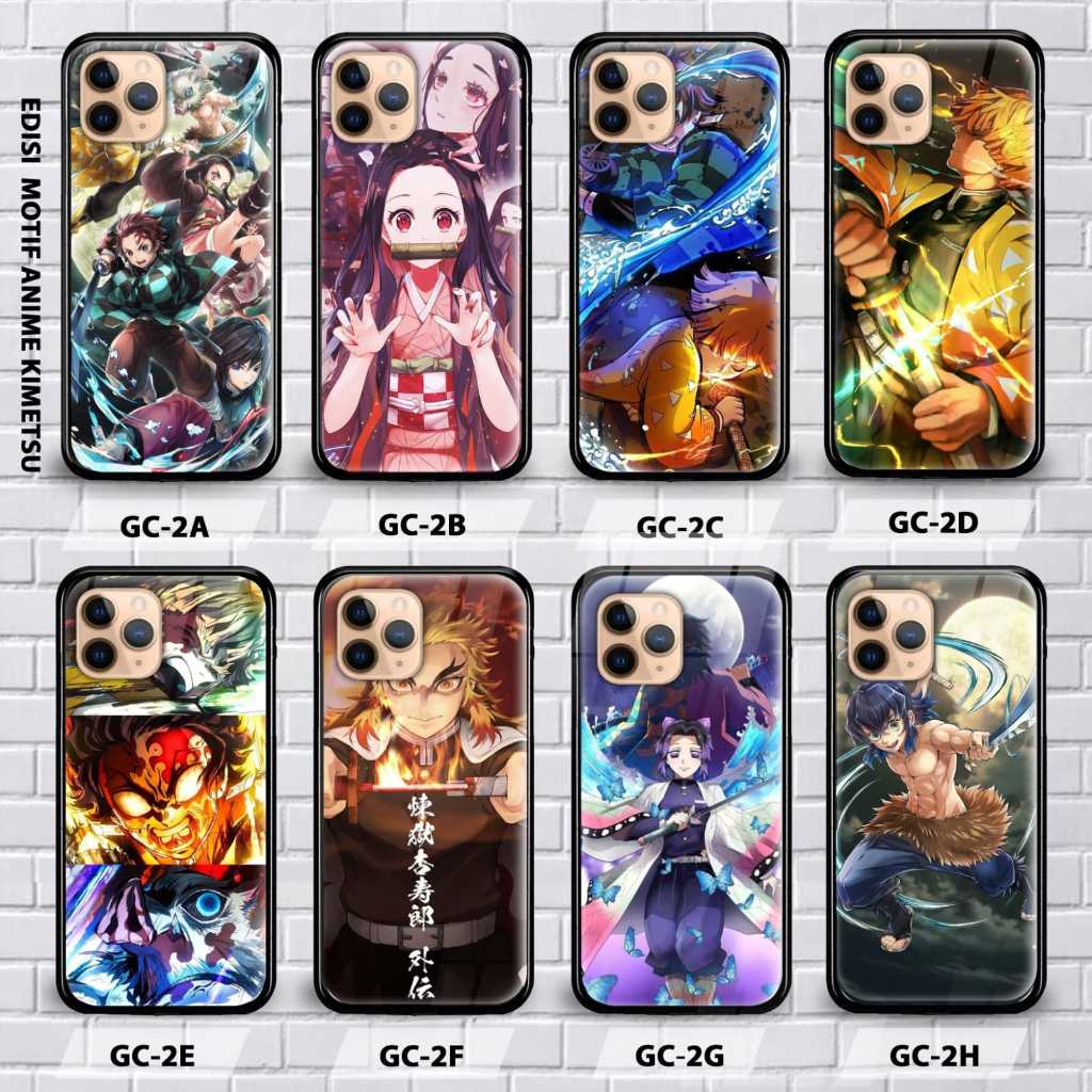 เคสกระจกนิรภัย - Harcase soft image Demon Slayer GC-2 Case Vivo Y20S Vivo Y12S Vivo Y21S Vivo Y21A V