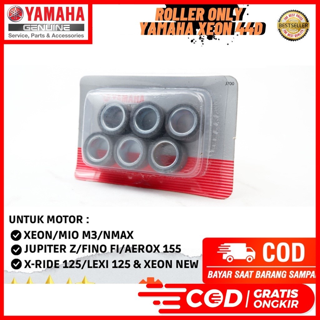 ชุดลูกกลิ้งเฉพาะ XEON MIO M3 YAMAHA WEIGHT SET 6 ชิ้น 44D-WE763-00