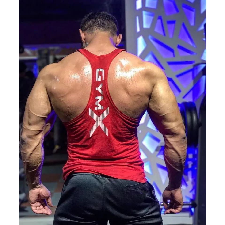 MENS GYM SINGLET MENS UNDERSHIRT FITNESS TANKTOP SPORT WEAR ผู้ชาย BOYS