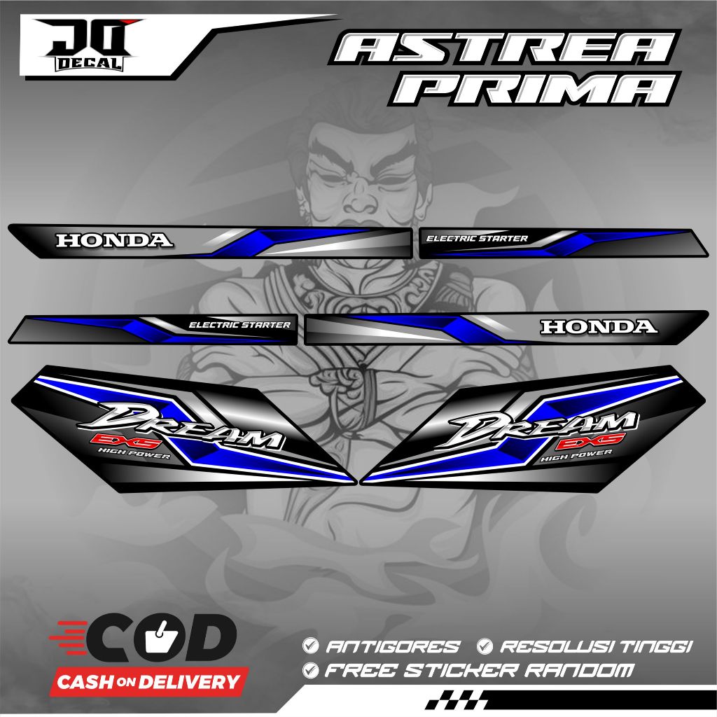 HONDA ASTREA PRIMA DREAM EX5 THAILAND VIETNAM K13 สติ๊กเกอร์หลากหลายแถบ