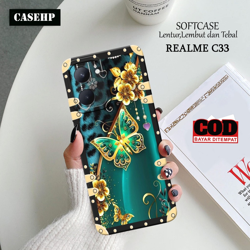 เคส HP REALME C33 - Casehp - เคส REALME C33 - เคสผีเสื้อ - ผิวโทรศัพท์มือถือ - REALME C33 Silicone -