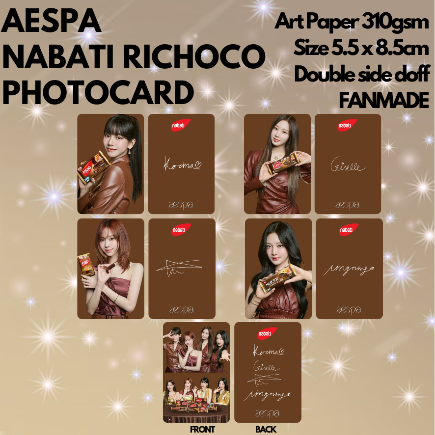 [KUKIRA] Aespa Vegeta Photocard Richoco FANMADE