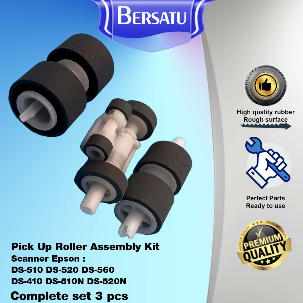 Pickup Roller Assembly Kit เครื่องดึงกระดาษรับม้วนสําหรับ Epson Scanner DS410 DS410 DS510 DS520/รับม