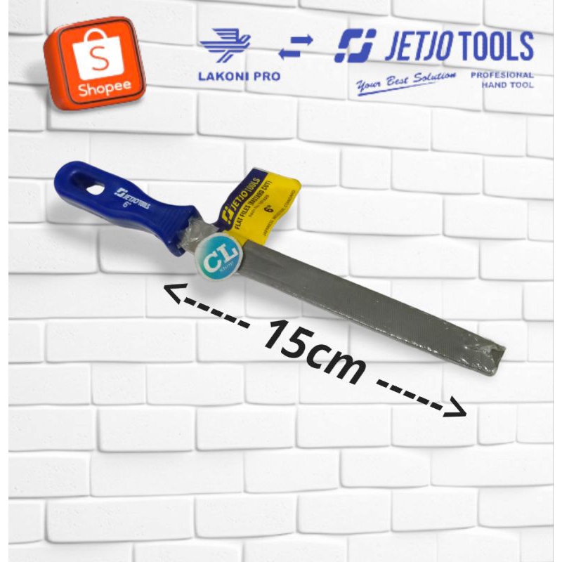 FLAT IRON FILE 6" ลับคมจานแบน 6in 15cm เรียบ