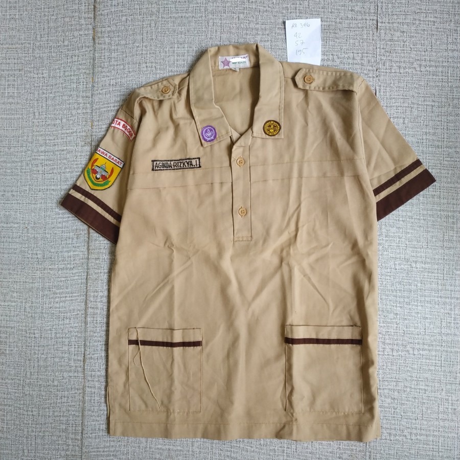 ชุดลูกเสือแขนสั้น Preloved ยี่ห้อ atmaja/AZ250