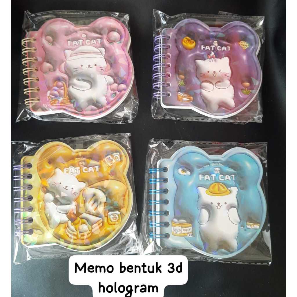 (4PC) Mini 3D Spiral Ring Notebook AA100K3D A7/Mini Ring Notebook/โน๊ตบุ๊ค 3D