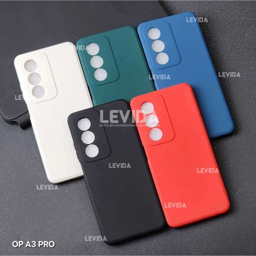 Oppo A17 Oppo A3 Pro Softcase Macaron Square / Case Square Edge Case Oppo A17 Oppo A3 Pro