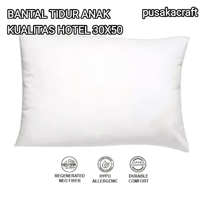 HOTEL QUALITY CHILDRENS SLEEPING PILLOW 50X30
