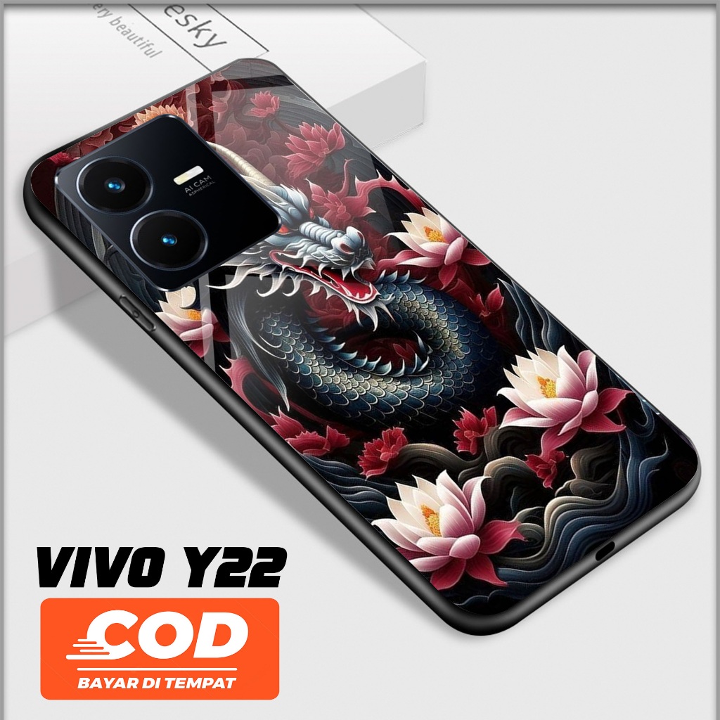 เคส HP Gauze, เคสโทรศัพท์ VIVO Y22/Y35 - Phone Hardcase - เคสโทรศัพท์ Dragon cartoon Fashion mix Vir