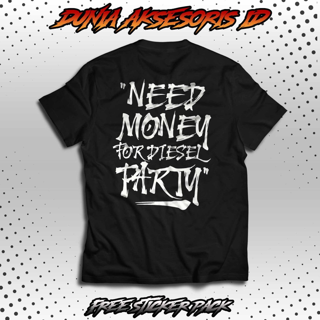 เสื้อยืดปาร์ตี้ DIESEL | DISTRO เสื้อยืดผู้ชายและผู้หญิง | เสื้อยืด DIESEL GANK DIESEL POWER | เสื้อ