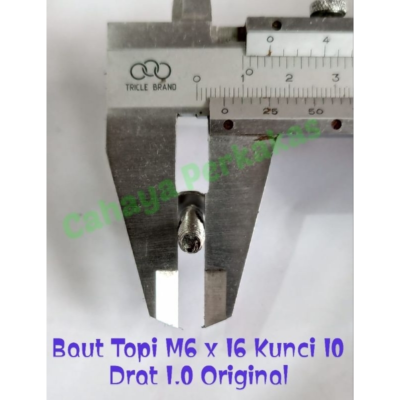 MN U Hex Flange Bolt M6 x 16 คีย์ 10 เกลียว 1.0 เดิม