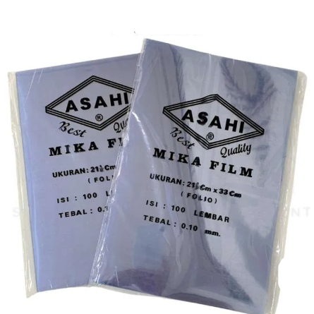 ฝาครอบ MICHA FOLIO และ A4 MICA / พลาสติก MICA / แผ่นยางพลาสติกแบบใส 100 แผ่น