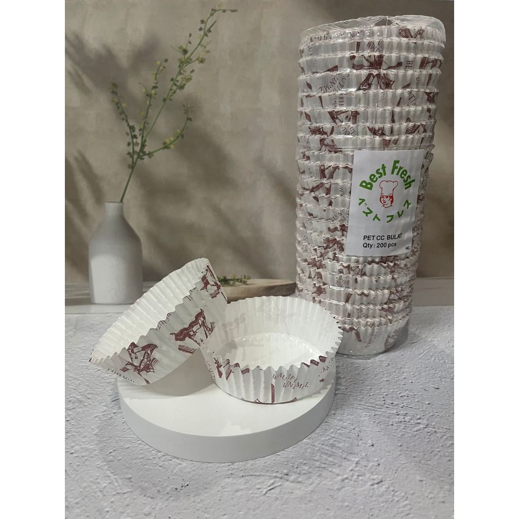 R Cup Cae ขนมปังกลม Lanai 8 มม.Inchi 200 ชิ้นถ้วย Cae Round Incir Cup Ue