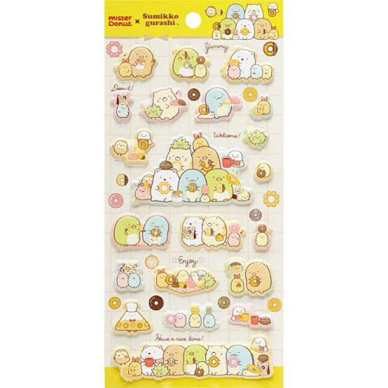 สติ๊กเกอร์ SUMIKKO GURASHI X MR. DONUT LIMITED - พร้อม
