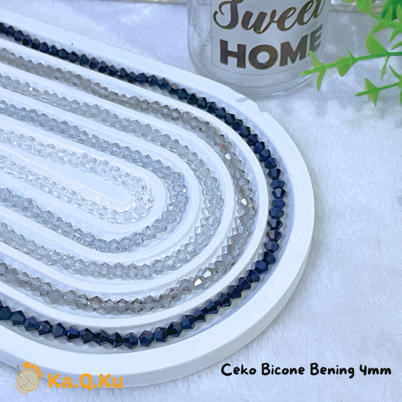 BICONE CZECH CRYSTAL/ STARFRUIT CRYSTAL CZECH/ CONE CZECH CRYSTAL SIZE 4MM