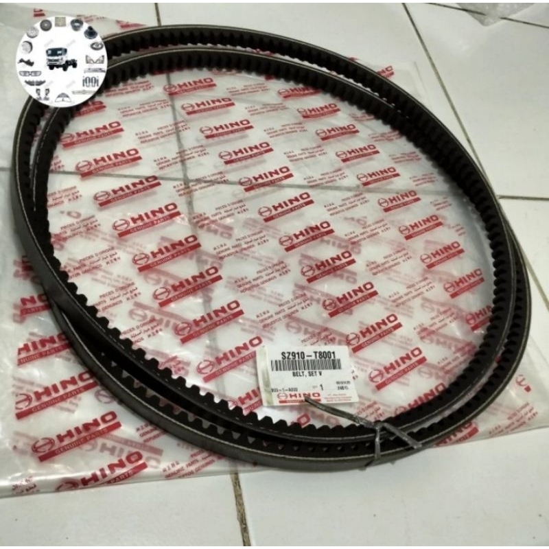 SZ910-T8001 FAN BELT FAN STRAP VAN BELT V BELT HINO LIHAN 500 CONTENTTS 2PC