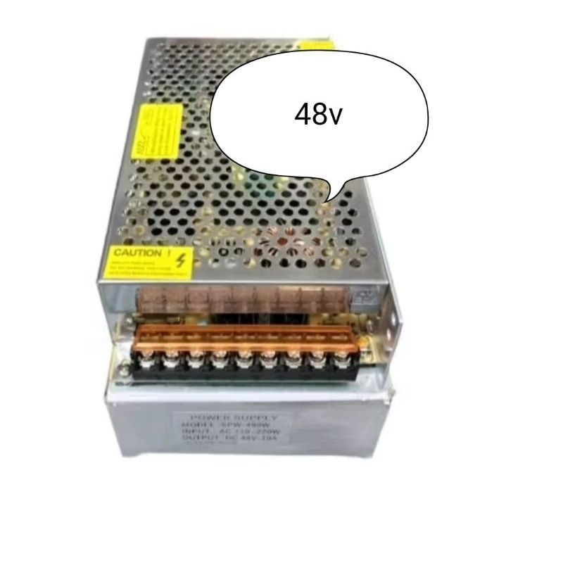 คุณภาพสูง 48V 10A PSU Power Supply, 48 โวลต์ 10 Ampere Cooling Fan Net