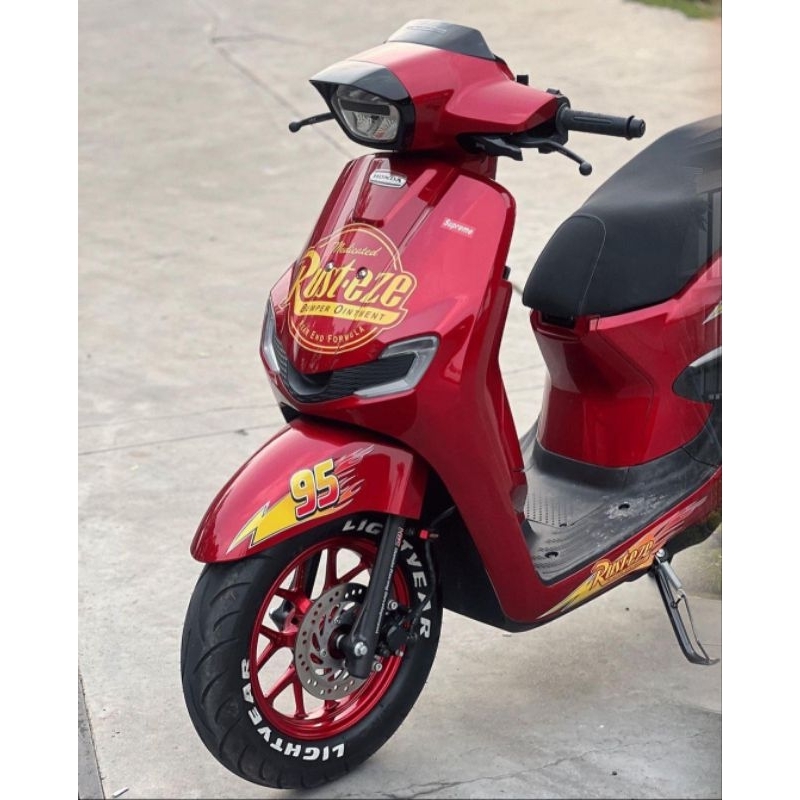 Stylo 160 2024 สติ๊กเกอร์ TRANSPARKENT STRIPING CUSTOM MCQUEEN DESIGN MOTIF