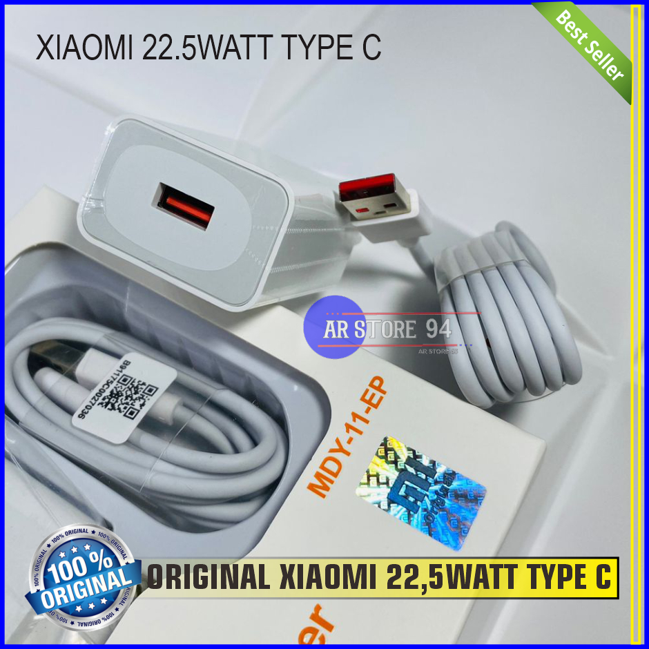 TC CHARGER XIAOMI MDY-11-EP NOTE 9 CABLE TYPE C FAST CHARGING 22.5W รุ่น MDY-11-EP คุณภาพสูง AR ต้นฉ