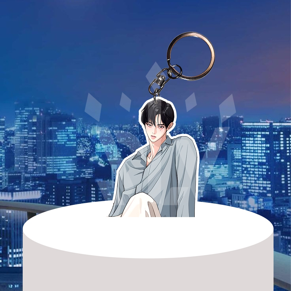 Gantungan Manhwa Webtoon Iseop Romance Keychain / HP Chain - พวงกุญแจอะคริลิค - พวงกุญแจ