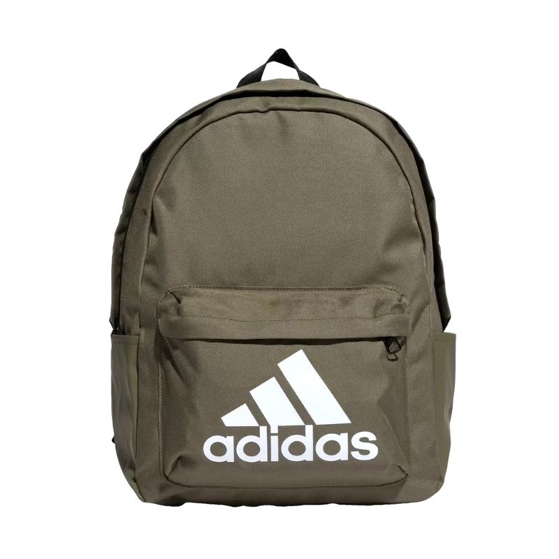 Hijau Adidas Classic Badge of Sport กระเป๋าเป้สีเขียว Unisex HR9810