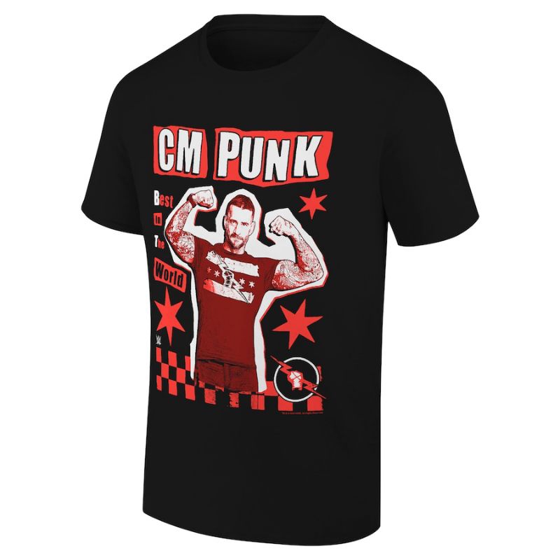 เสื้อยืด WWE CM PUNK BEST IN THE WORLD GRAPHIC