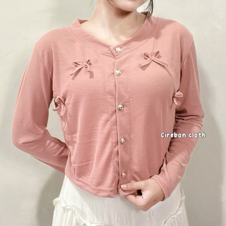 KIYANA Cirebon Cloth - Lavinia Cardigan Pita Coquette / Cardigan Coquette / Cardigan Knit / Cardigan Pita / Cardigan Wanita