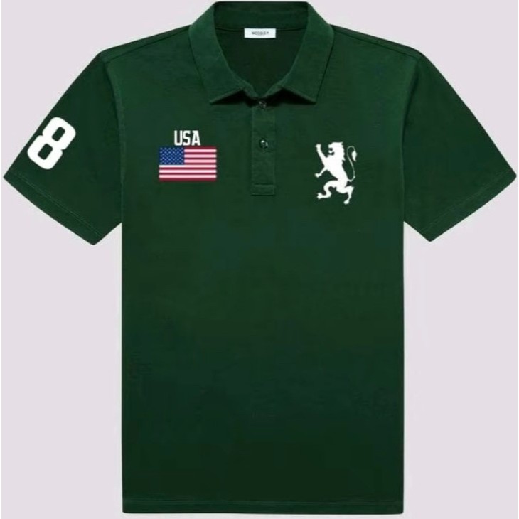 ปักโปโล Giordano แบบเต็มสําหรับผู้ชายและผู้หญิง เสื้อโปโล Giordano