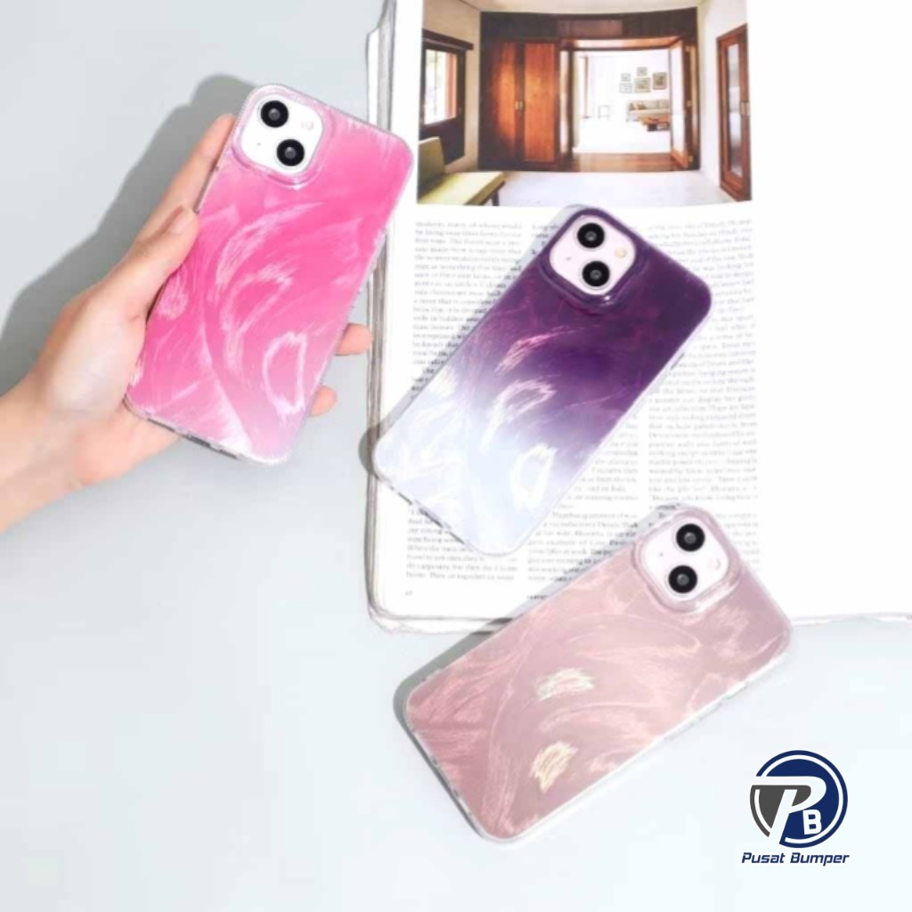 SS947 Softcase กรณีปลอก Feather กรณี Ombre ซิลิโคน Clarity Swirl สําหรับ XIAOMI REDMI หมายเหตุ 7 9 1