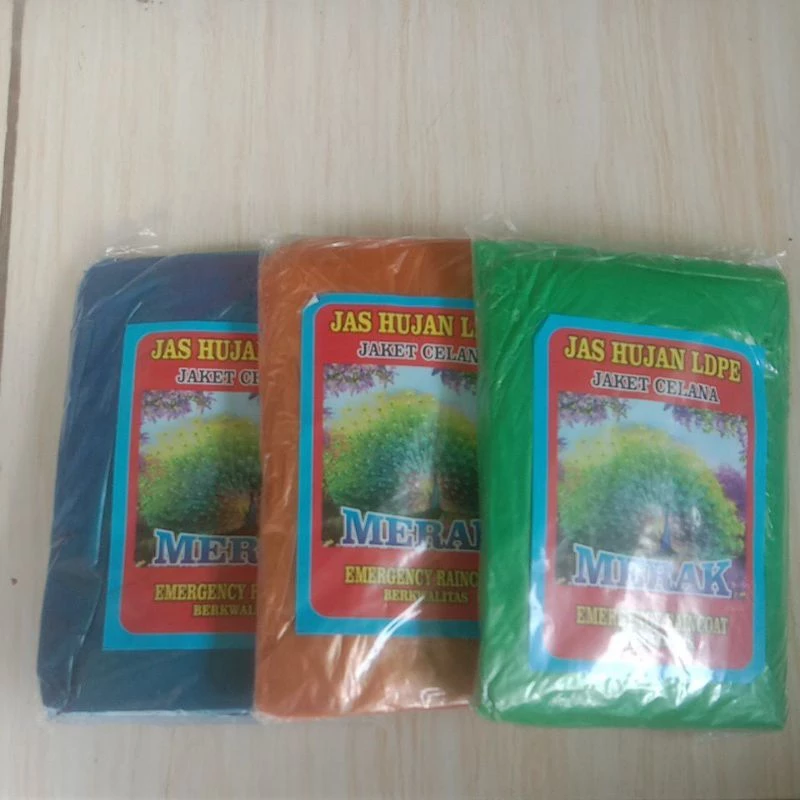 เสื้อกันฝนพลาสติกหนา ชุดเสื้อกางเกง LDPE 12 ชิ้น thumbnail 10