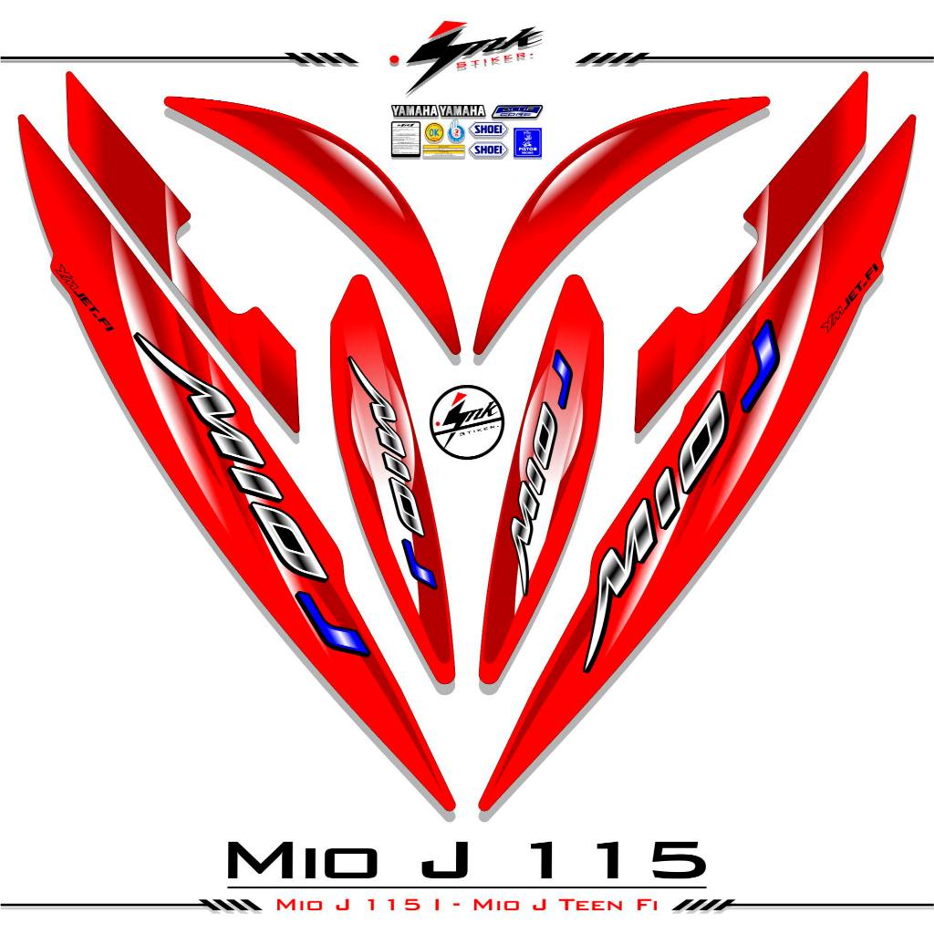 Striping Mio J Teen Fi Mio i 115 J สติ๊กเกอร์ Yamaha Mio J Teen Fi 2012 2013 2014 สติ๊กเกอร์ Mio J M